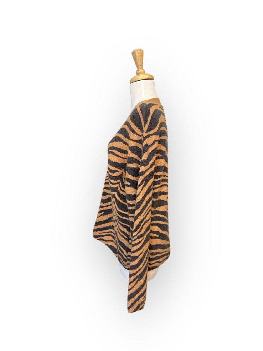 Rails Eleanor Sweater Size S Small Brown Tiger Stripe - Picture 2 of 7